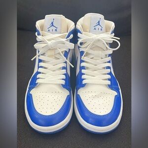Blue and White Air Jordan Women’s Sneakers